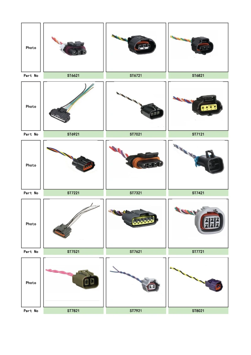 Automobile 2 Pin Engine Cooling Fan Connector Pigtail Harness for Chevrolet Opel Daewoo Ford