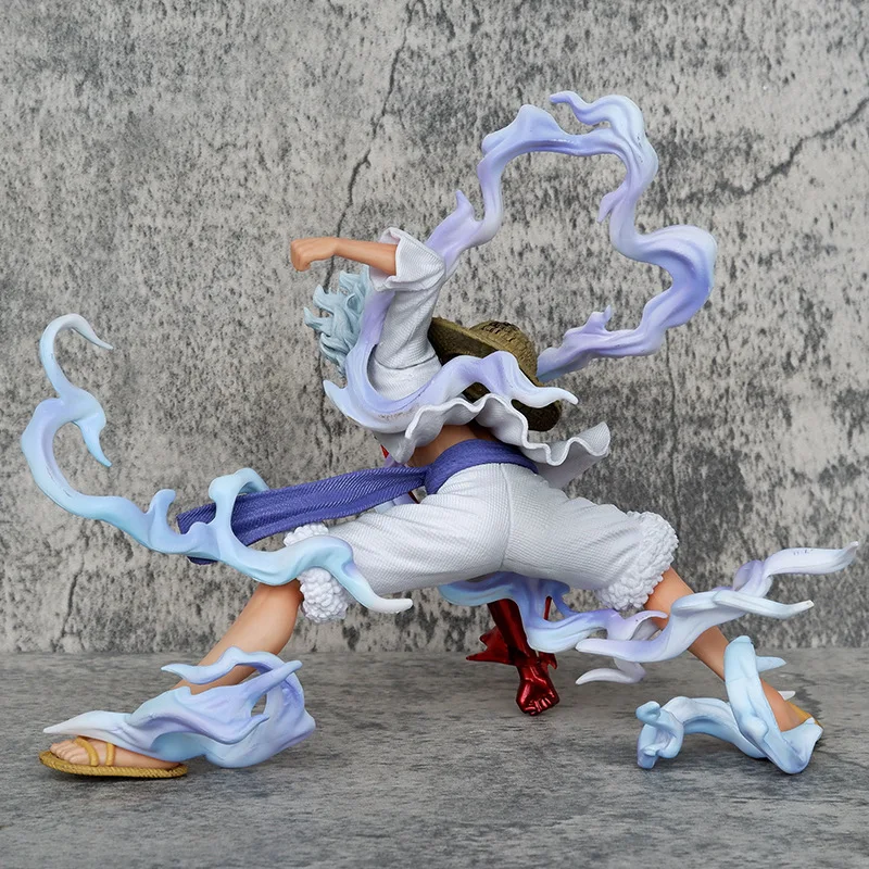 New style japanese anime figures one pieces Devil Fruit Awakening squatting sun god nika luffy action figures for kids gifts