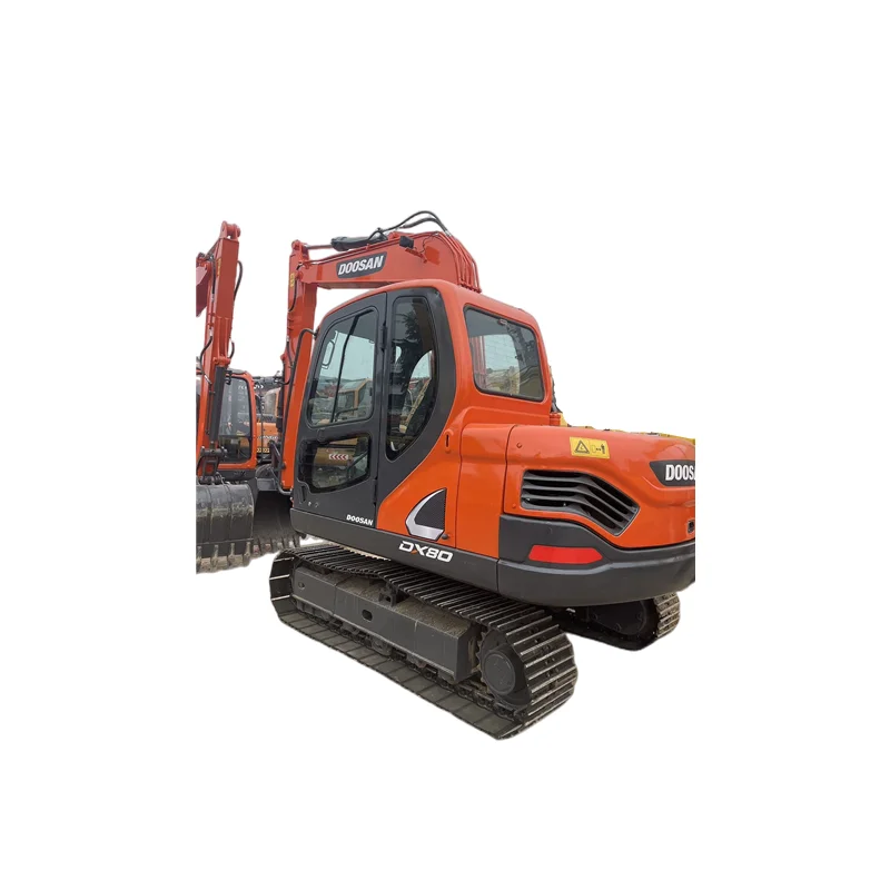 Used excavator DOOSAN DX80  DH80 DX60W DX60 excavator 8ton hydraulic crawler mini backhoe excavator in good price