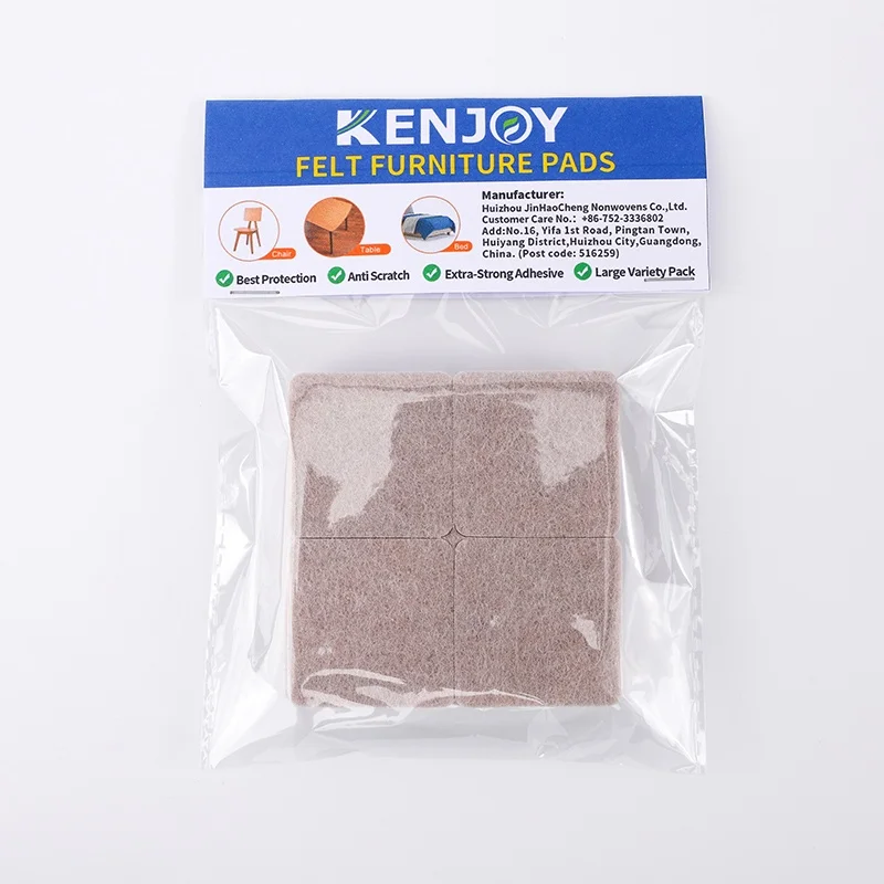 Mute Non-slip Self Adhesive DIY Furniture Accessories Felt Chair Leg Pads Thick Floor Scratch Protector Mat