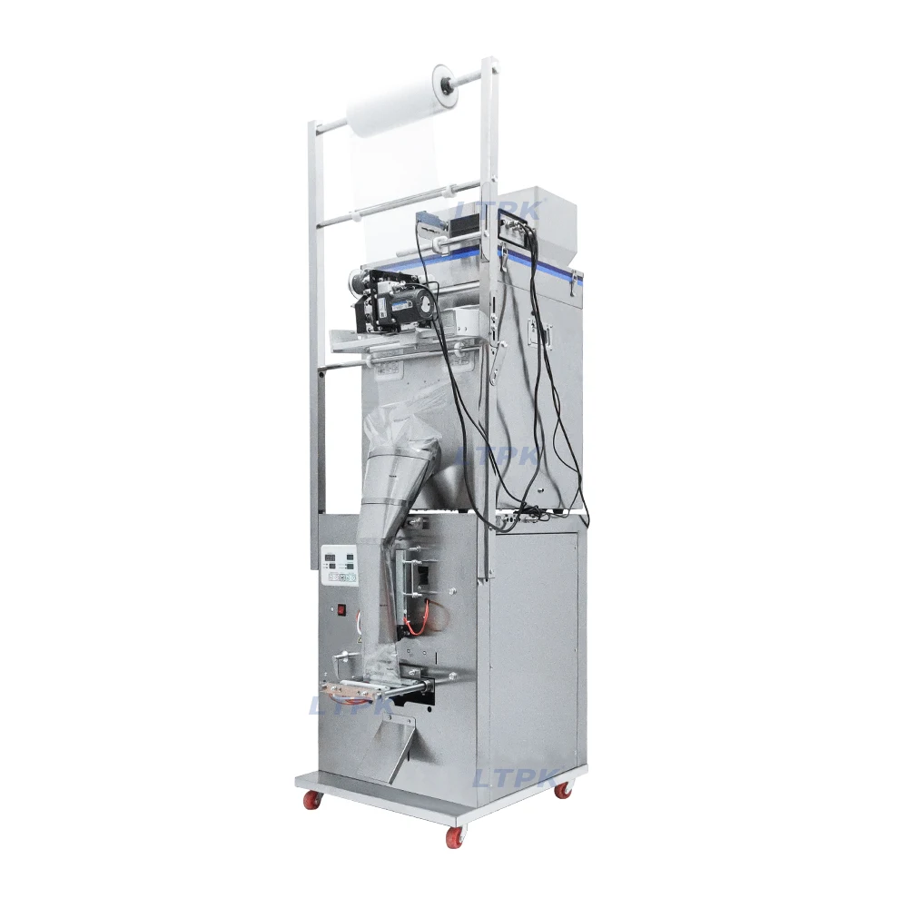 2-200g Double Heads Pillow Bag Packing Machine with Coder and Optical Sensor bag filling sealing machine powder packing machine