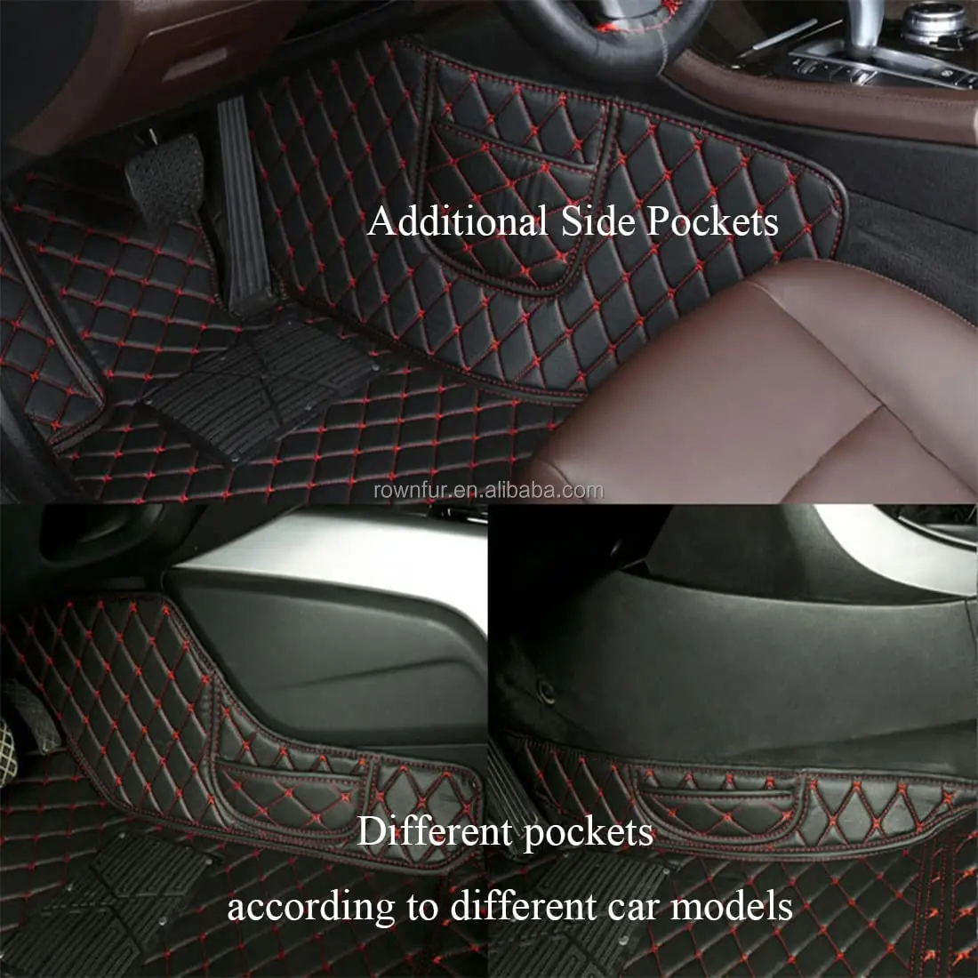 Car Floor Liners 360 Fit Design Durable Leather Car Floor Mat For DAF/BMW/Toyota
