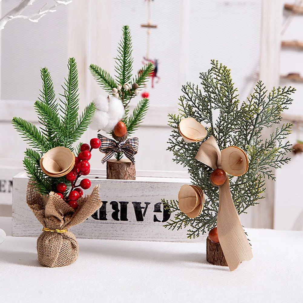 
Christmas Tree Mini Vivid Miniature Model Tree for Home Home Decoration 