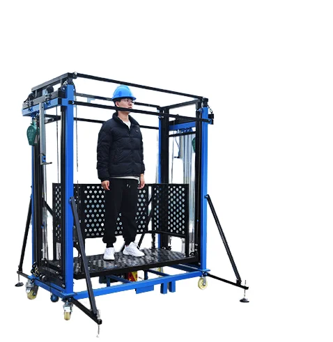 Foldable Electric scaffold scissor lift platform price electric scaffolding  Electric Lifting Scaffold For Wall Paint