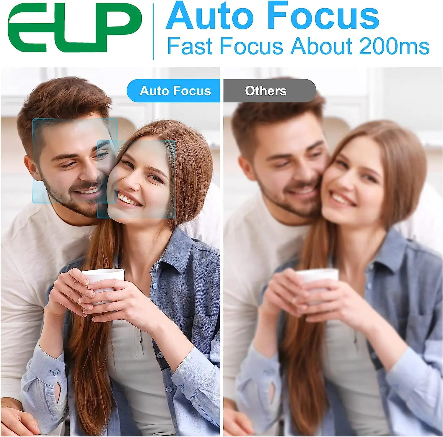 ELP USB Camera Module Autofocus 48MP Industrial Board Camera 8000x6000 High Definition Camera for Altimeter, Machine Vision