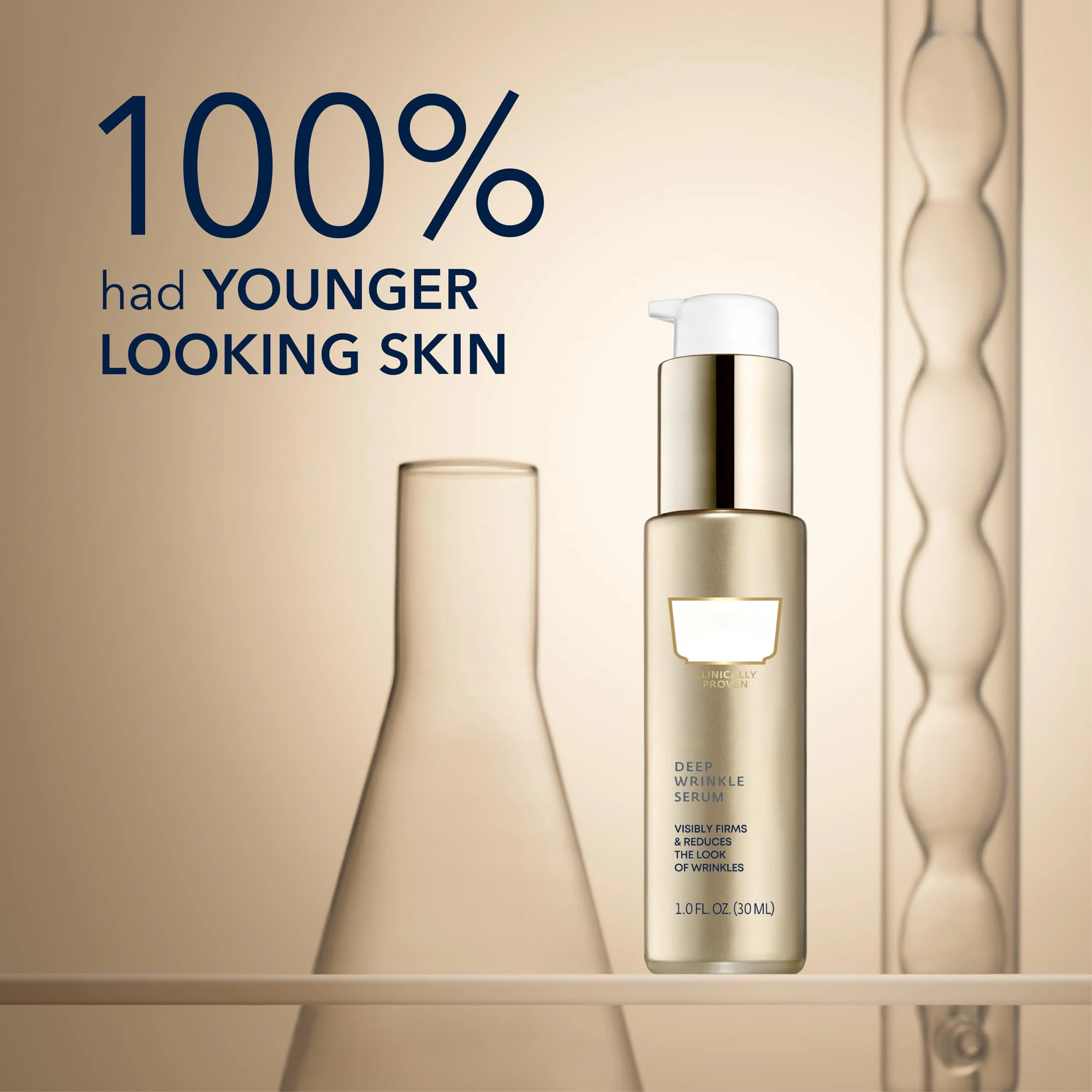 RoQ RetinoL Correxios Deep Wrinkle Retinol Face Serum with Ascorbic Acid for Daily Anti-Aging Skincare