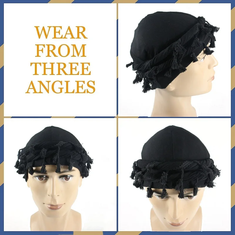 Dome Wave Braids Soft Bonnet Satin Lined Satin Lined Durag Tied Braid Turban Head Wraps Scarf For Dreadlocks