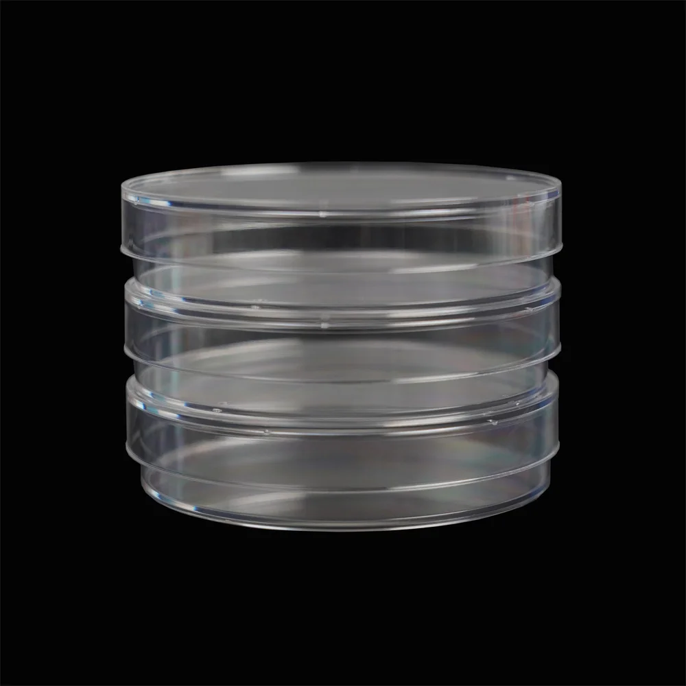 Wholesale Factory Direct Plastic PS High Transparent Petri Dishes 60mm 90mm  Bacteria Petri Dish