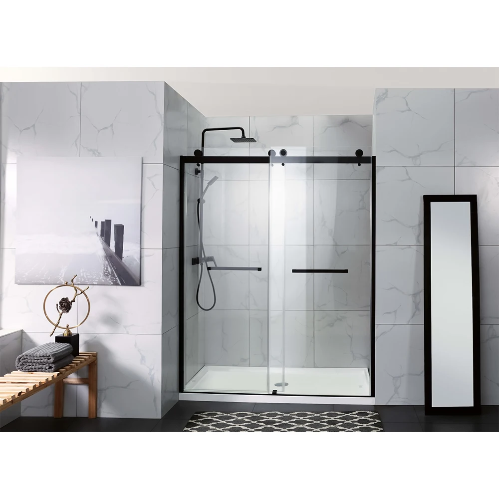 Modern double glazed sliding glass door sliding door aluminium slim frame sliding door