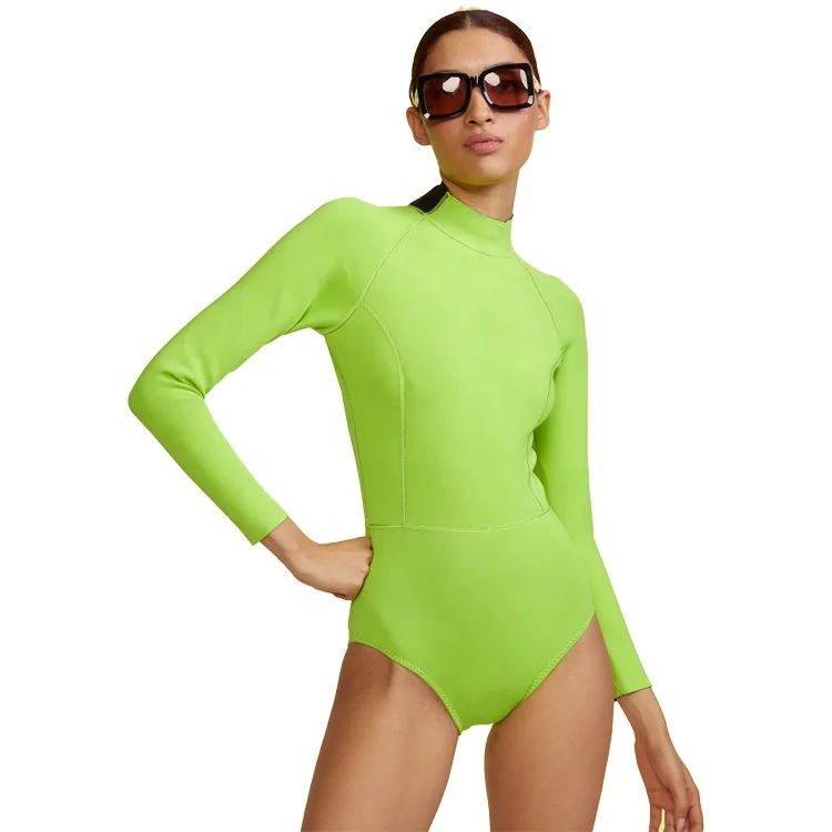 Оптовая продажа 2023, бикини DIVESTAR на молнии сзади с длинным рукавом, гидрокостюм, Женский гидрокостюм для серферов, 1 шт.