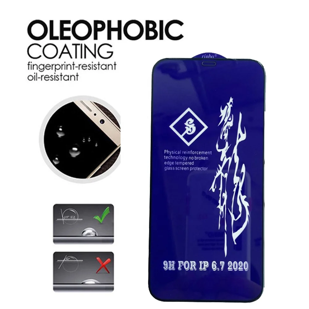 For iPhone 13 Pro Max 9H Anti-scratch 0.33mm Full-glue Screen Protector Rinbo Tempered Glass