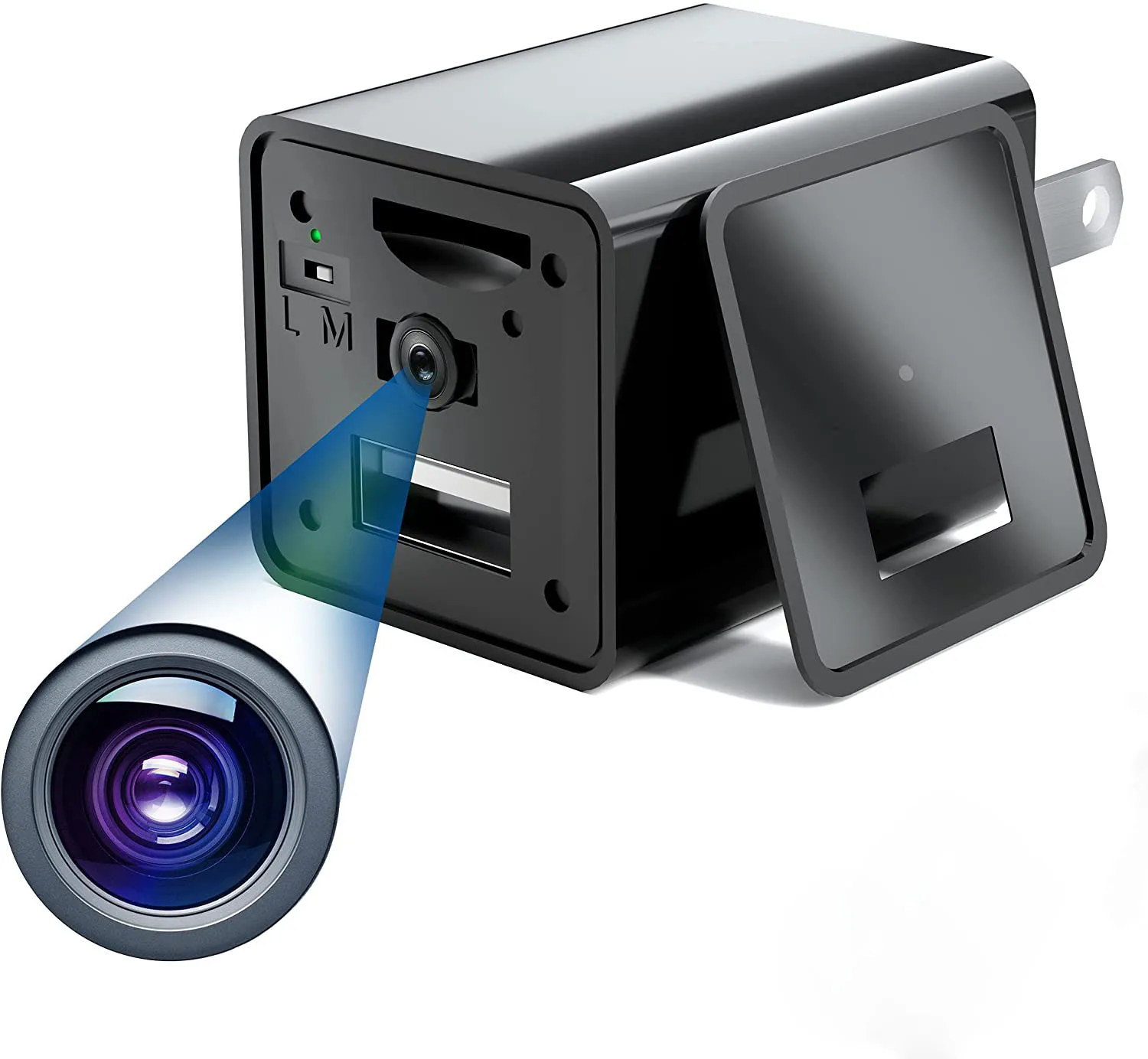 1080p видео аудио Скрытая шпионская камера мини usb зарядное устройство маленький
