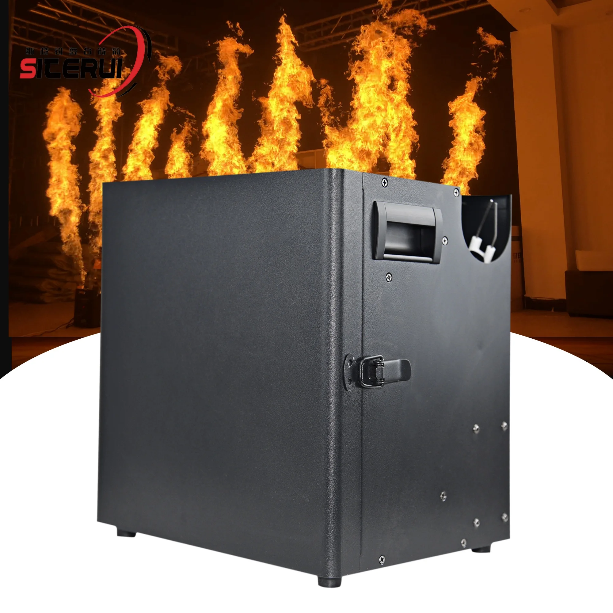 SITERUI 200 Вт трехходовая машина с пламенем сценическое оборудование эффектом горячего огня для сценического театра фотография специальное экологическое шоу