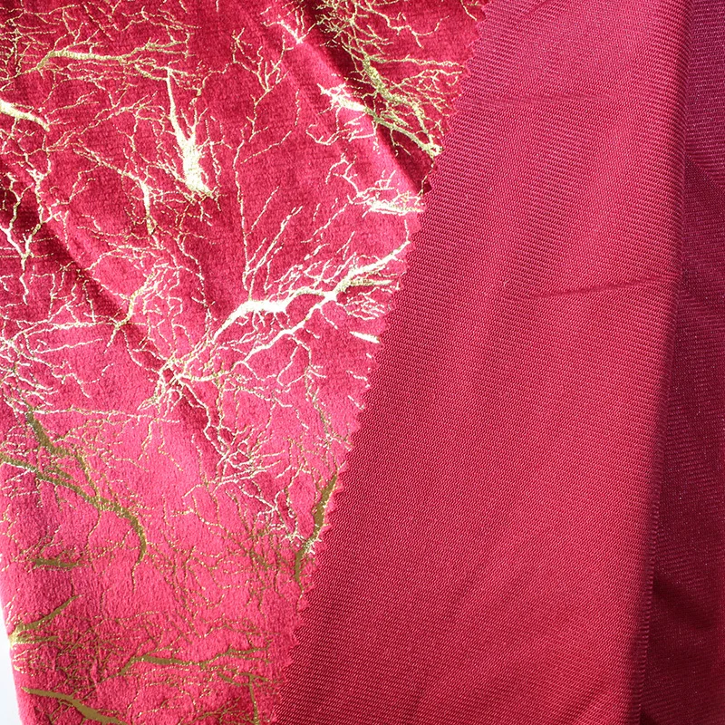 Redsun Textile Recycled Free sample 12 color bronzed holland velvet fabrics for sofa furniture material