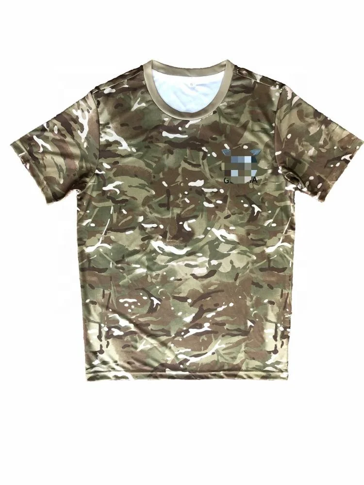 Custom high quality camouflage T shirt for army school disruptive pattern uniforme for unisex plus size t shirt