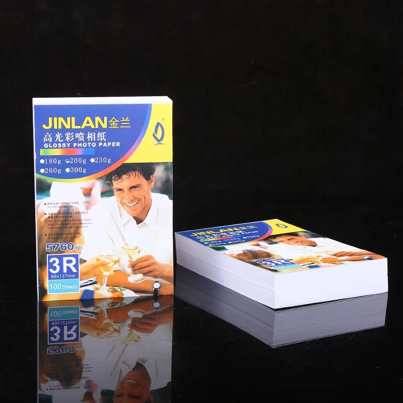 Popular high glossy photo paper self weeding transfer inkjet papel fotografico a4 230gsm for inkjet printer