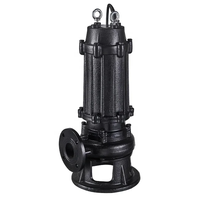 WQ series sewage submersible pumps 3HP Sewage lift pump Efficient and non clogging sewage pump