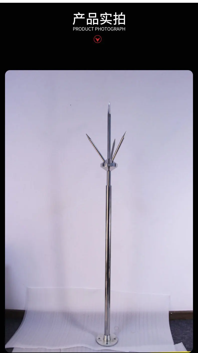 Air Terminal Rod The Fine Quality Lightning Arrestor Outdoor Roof Rod Lightning Protection System