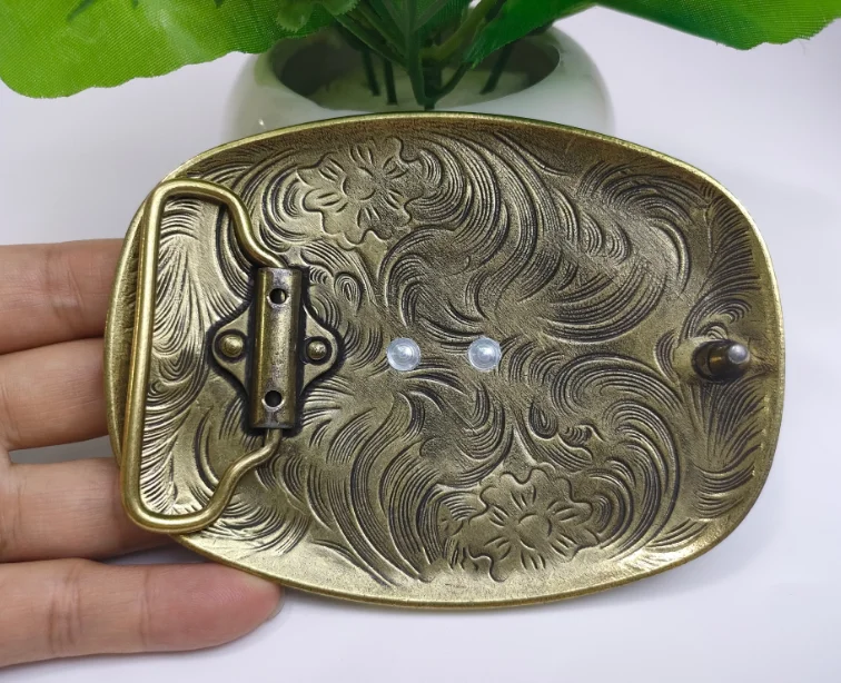 Hot Selling Customizable Western Denim Belt Buckle Fashionable Casual Style with Alloy Material and Custom Logo