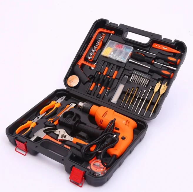 Hicen 116pcs Power Tool Kit Hand Combination Tools Electrician Carpentry Repair Tools for  DIY Household