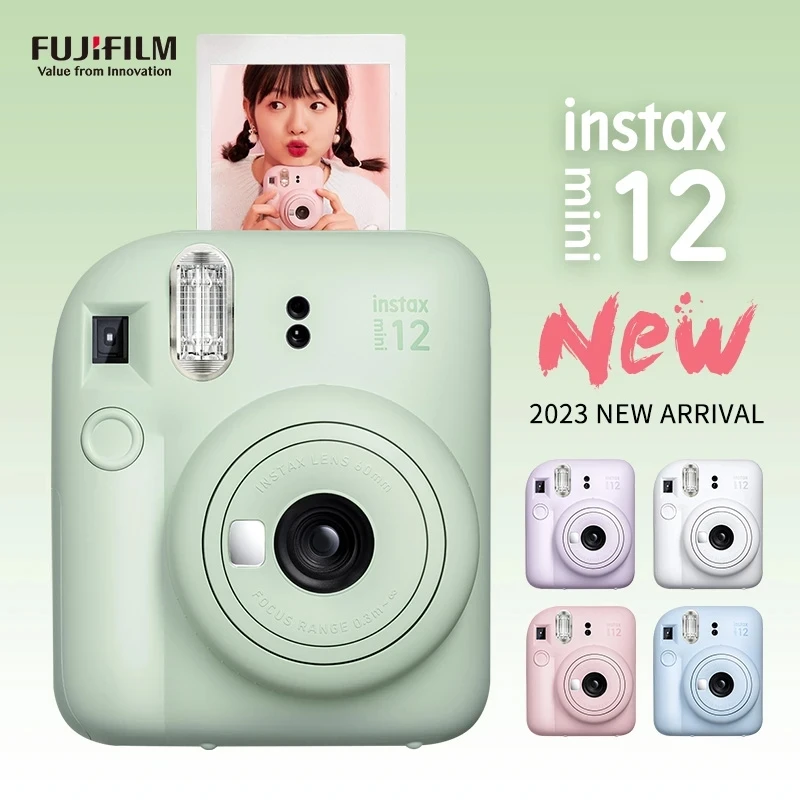 Arrival Fuji Fujifilm Genuine Origin Instax Mini12 Film Camera Upgrade Version of Instax Mini11 Pink/Blue/Green/White/Purple