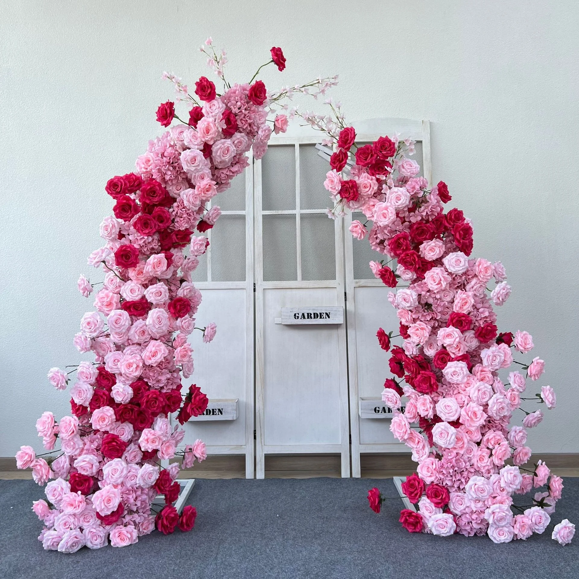Promotional Products Wedding Decoration Flower Arch Wedding Stage Event Decoration Flowers Wreaths and Plants