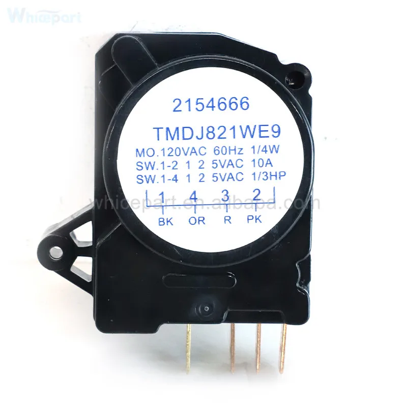 Defrost timer TMDJ812ZB9 220V TMDJ (8h12min) 120V 60HZ  shell black refrigerator parts spare