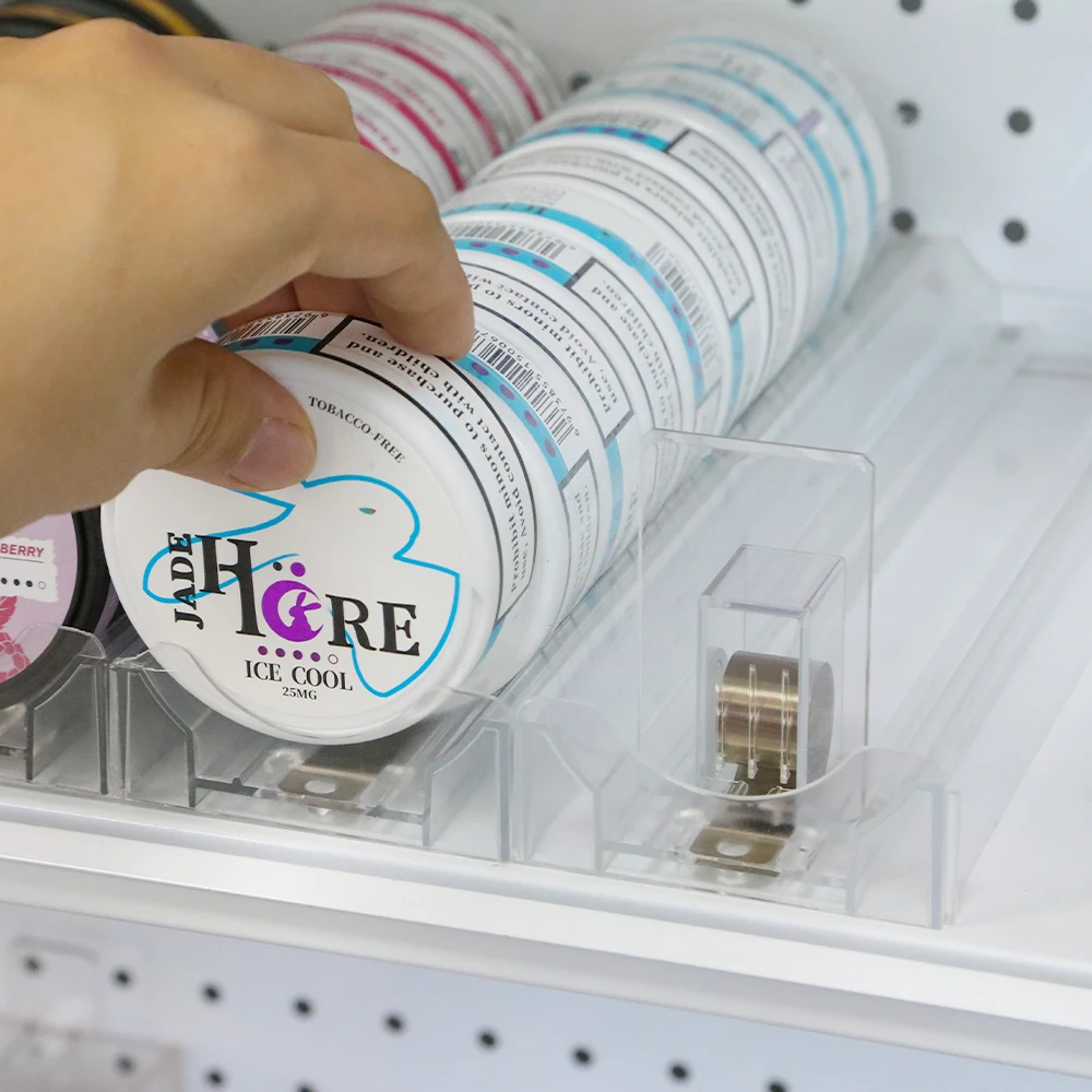 Hot Selling Smoke tobacco Pusher Circular Chewing gum Aluminum Nicotine Pouches Lip Round cigarette box Snus Pusher