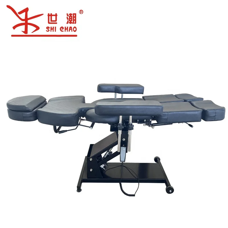 Customized electric beauty massage bed 360-degree rotating electric bed can lift Electric tattoo bed