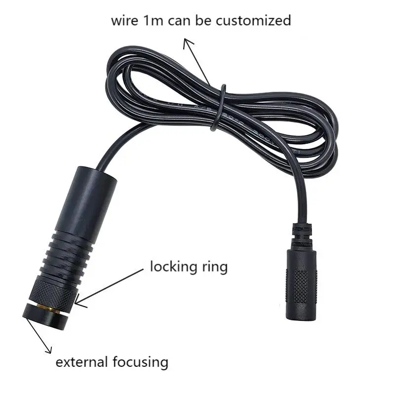 16X60mm 520nm 30mW External focusing Green laser module Green positioning and aiming laser head emitter