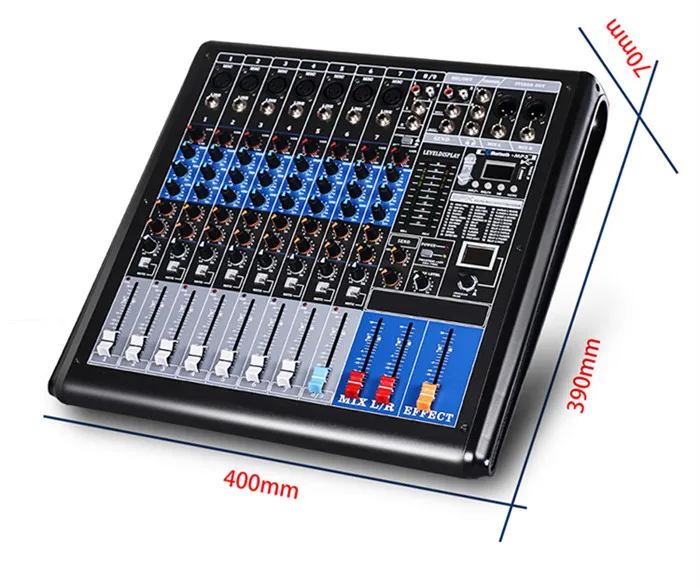 TKG MQ-9 8 channel mixing console passive usb audio analogic dj karaoke profesional sound system china mini small audio mixer