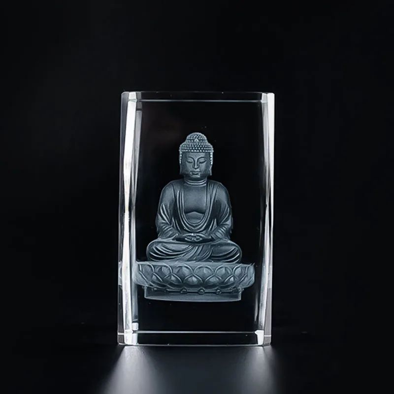 High Quality Buddha Crystal Cube Blocks for Laser Engraving and Etching