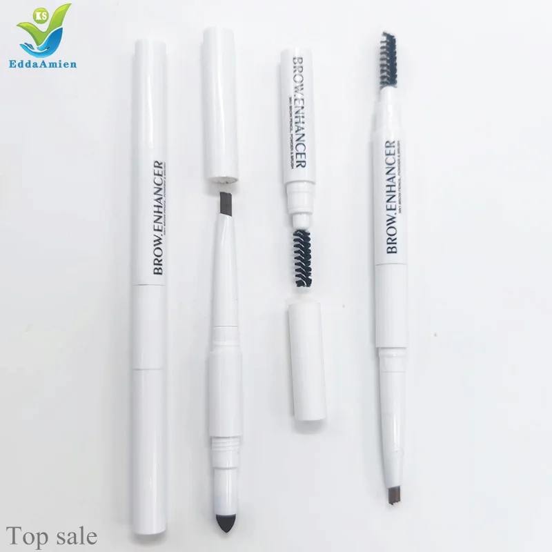 3 in 1 Hot Brow defining eyebrow pencil brow waterproof private label eyebrow pencil with brush