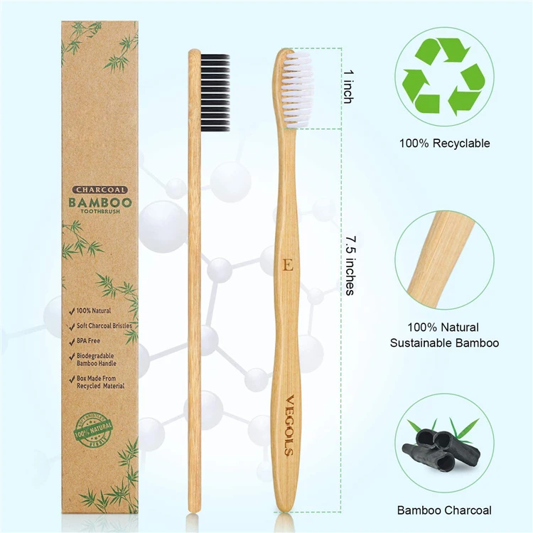 Free Sample Custom Logo Color Wholesale Natural Home Use Eco-Friendly Biodegradable Nylon Tooth Brush Toothbrush