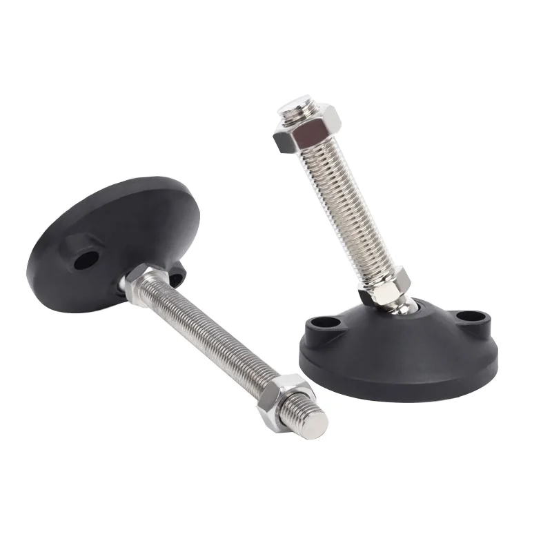 Swivel and Fixed Type Nylon Black Plastic Industrial Provide Orange Furniture Leg D=50 60 80 100 125 Adjustable Leveling Feet