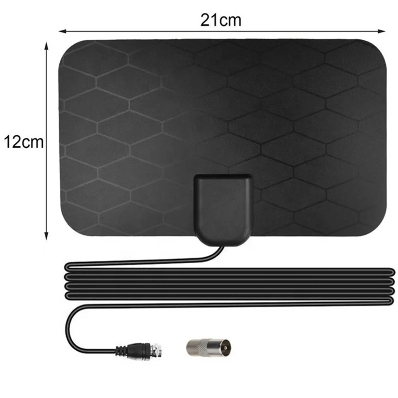  4K 25DB с высоким коэффициентом усиления HD TV DTV коробка цифров ТВ антенны EU Plug 50 миль усилитель активная комнатная антенна плоский