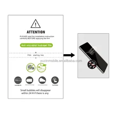 Antimicrobial TPU Screen Protector Compatible Easy Installation Kit Full Coverage Case Friendly Hydrogel Sheet cutting machine