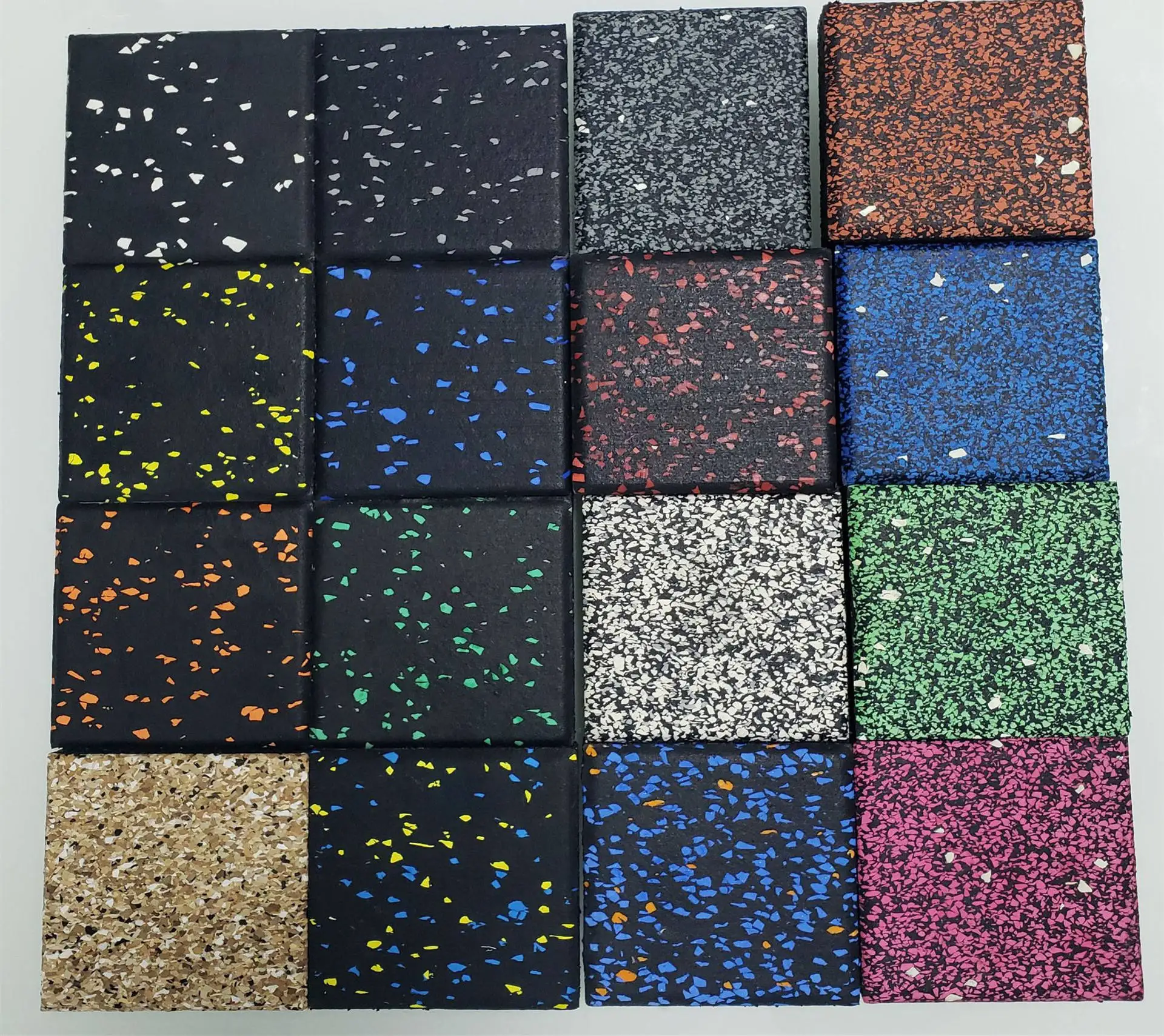 Heavy duty anti skid shockproof wear-resistant anti electric rubber floor mat protective flooring for gym