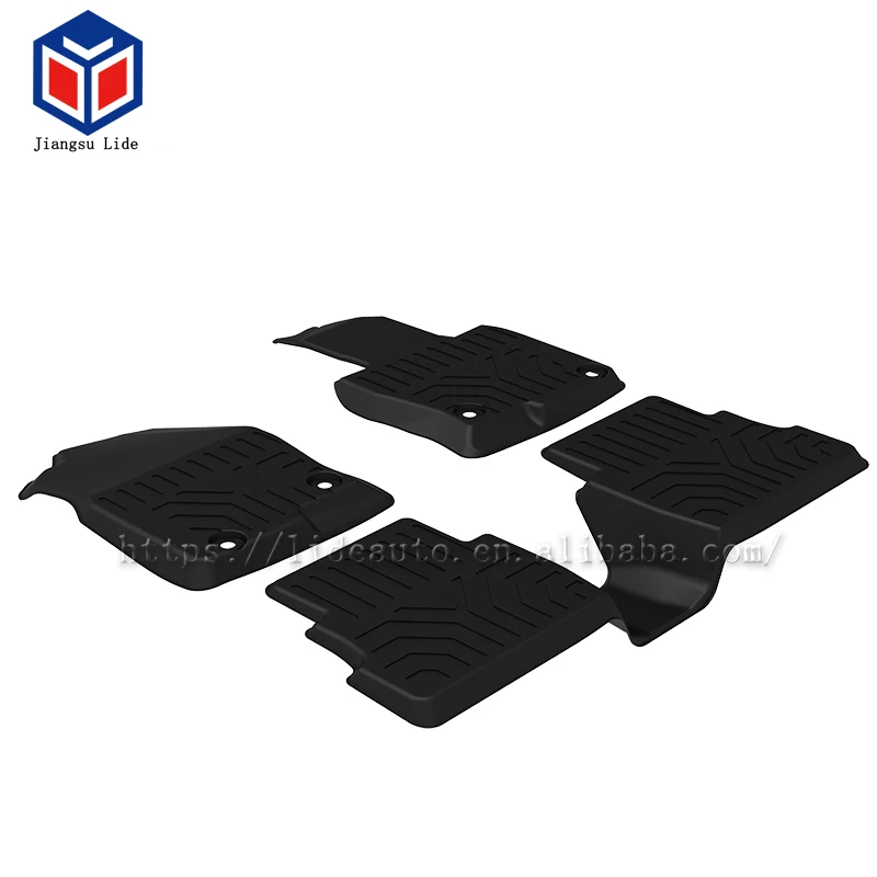 2 Row Liner Set Black TPE Floor Mat for Mazda CX-5 2017-2019