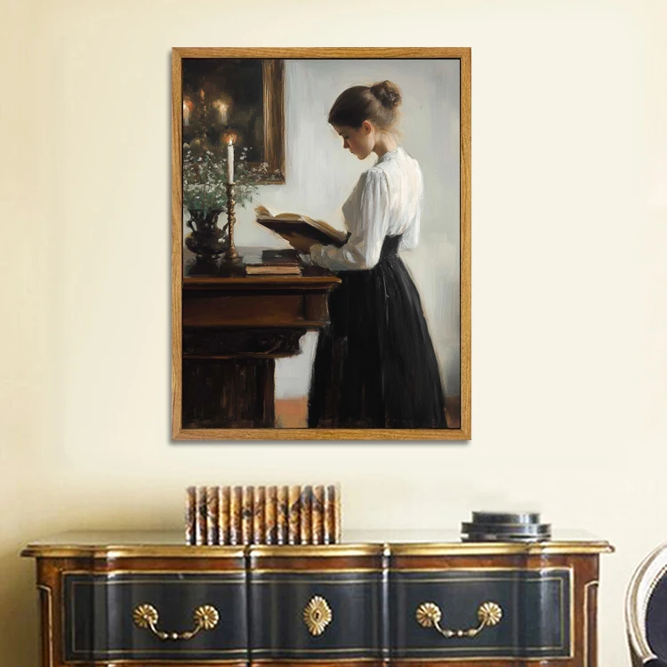 Home Decor Vintage Posters Prints Classic Wall Art Beautiful Woman Figure Portrait Oil Painting On Canvas