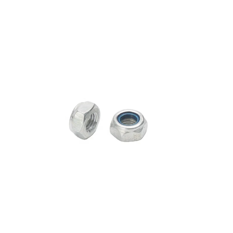 Zinc Plated Metal Steel Hexagon Metric Thread Self Lock Nut Nylon Insert Locknut Nylock Hex Locking Nuts