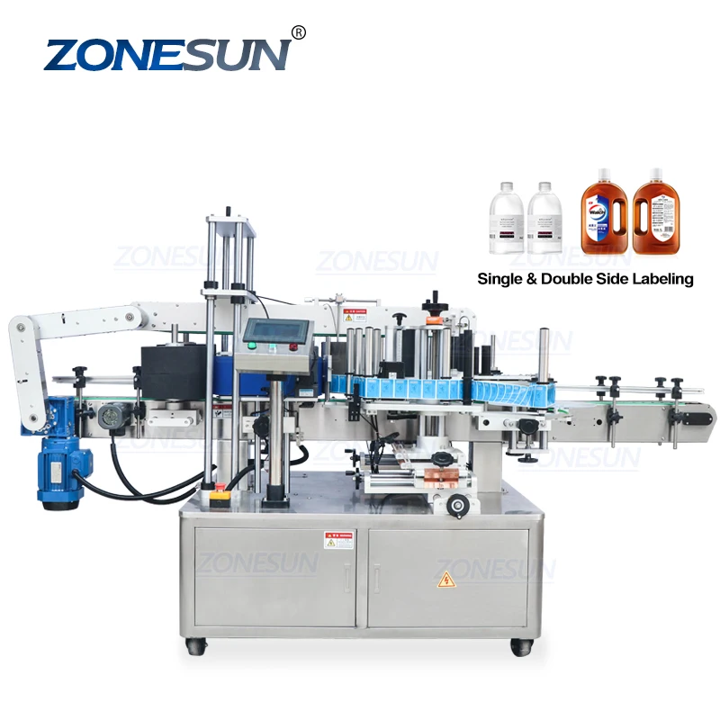 ZONESUN ZS-TB300 автоматическая машина для нанесения этикеток на бутылки с двойным