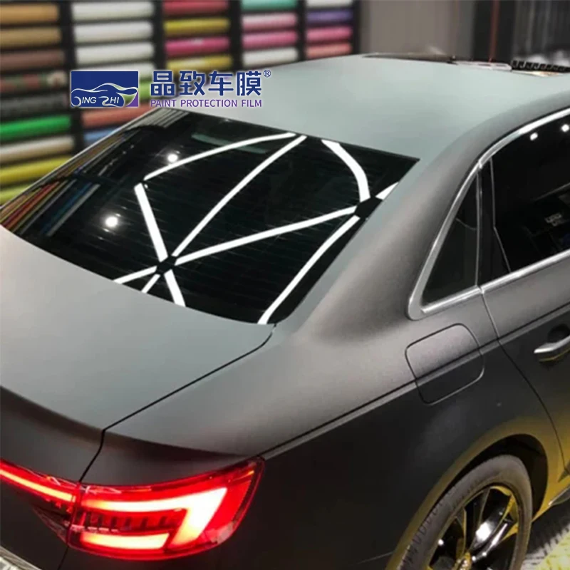 Наклейки для авто экономичный автомобиль виниловые наклейки на авто Лидер продаж матовый черный автомобиль 3 м гидроизоляционной ленты для самоклеящейся исцеления пленка