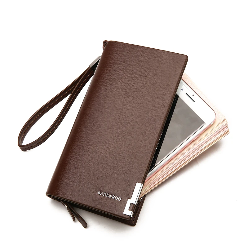 Оптовая продажа портативный мужской Бумажник Браслет Путешествия клатч PU кожаная сумка для документов для мужчин