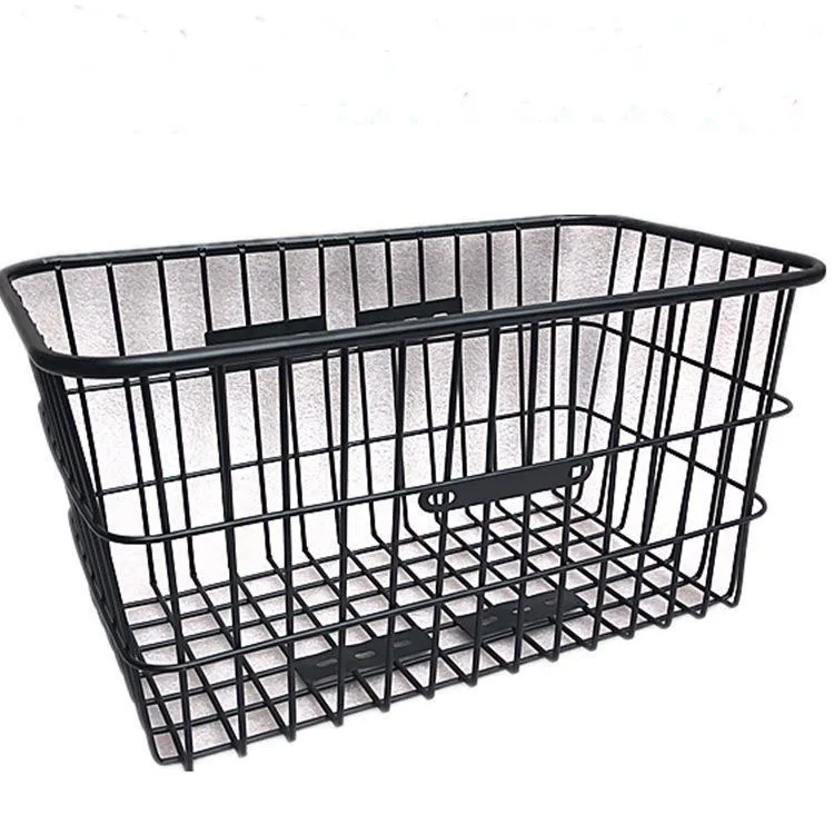 Extra large bike rear shelf bicycle basket  Students put their schoolbags in the back basket of their bicycles