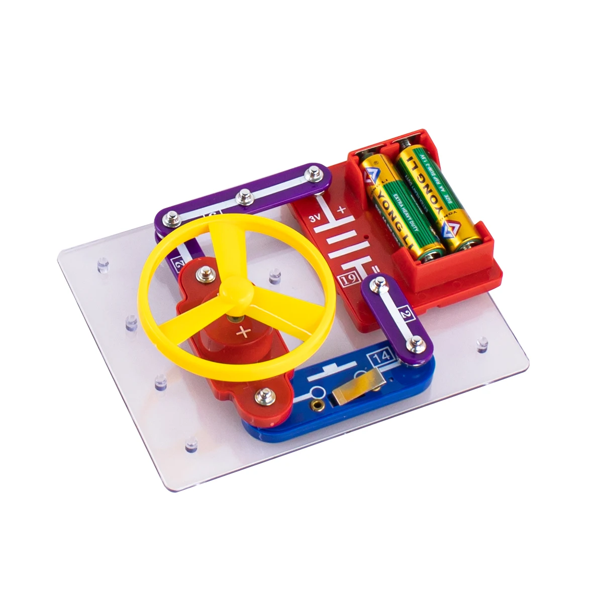 W-2289 STEM Electronics Kit Education Physics Building Block science engineering toys learning circuits for Kids 8+ stem toys