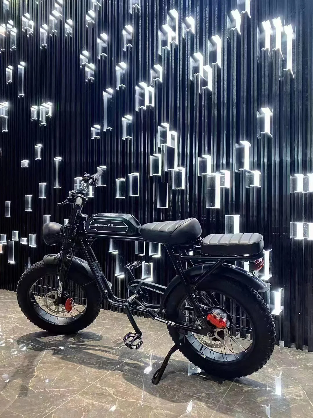 20x4.20 2000w Interior Dirt Fat Wheel Tyre Foldable Ebike Bicycle Folding Electric Bike LED Lithium Battery 48V Aluminum Alloy