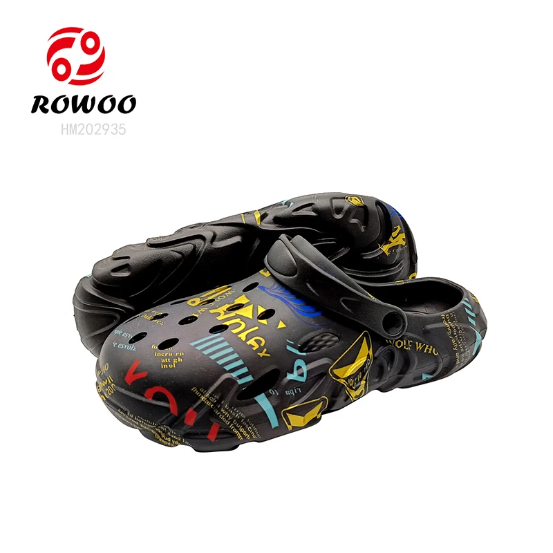 EVA Garden Sandals Printing Clog Shoes Fashion Hot Sale Men Breathable Slipper Clog Footwear Shoes