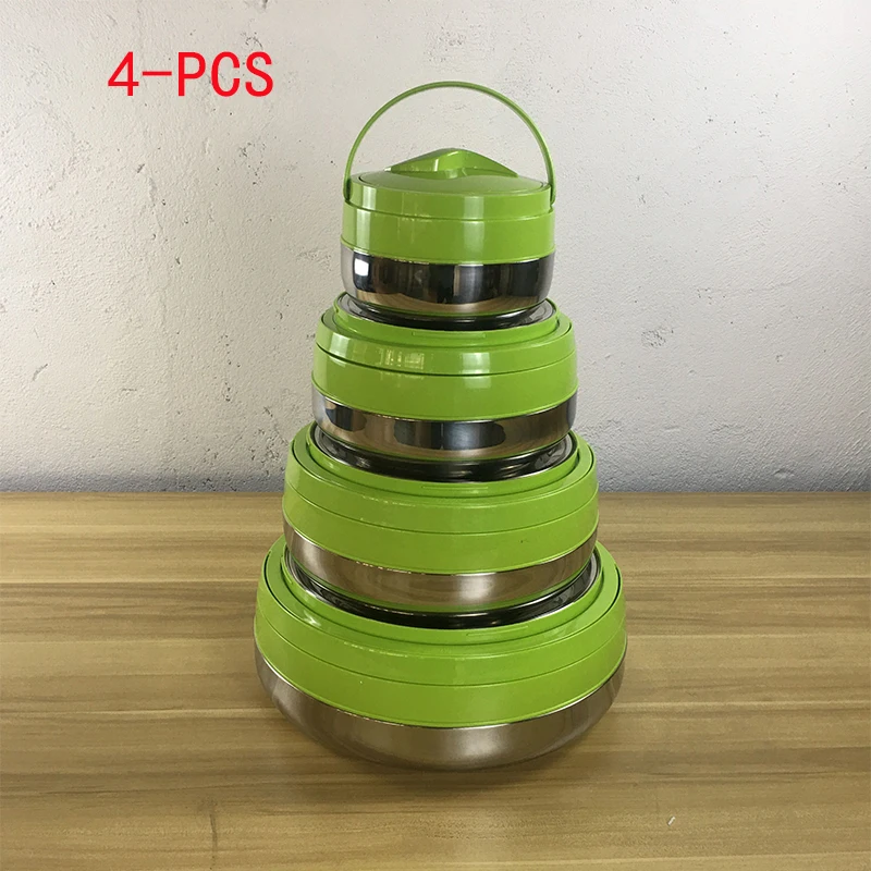 Stainless Steel Food Carrier Thermal Lunch Box Set Insulated Warmer Food Milk Tea Bucket Flasks Jug Thermos Hot/cold Outdoor Set