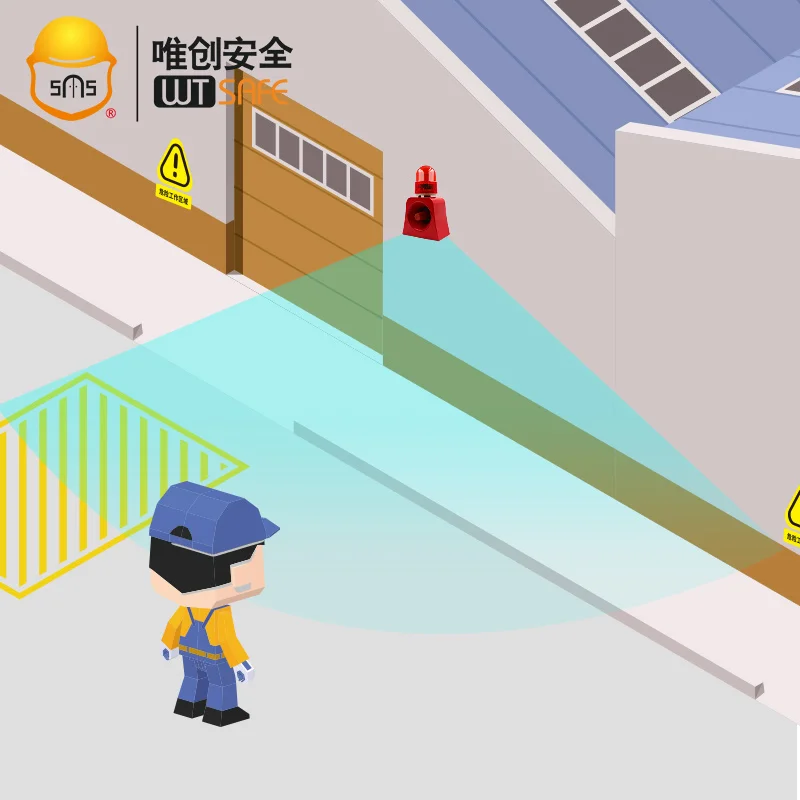 Portable hand hold rechargeable red LED flashing alarm beacon warning light with siren horn